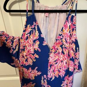 Lilly Pulitzer floral cut out top
